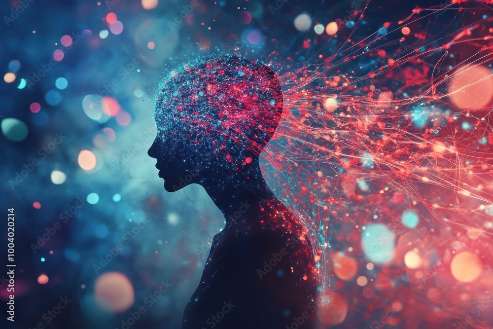 Poster captivating representation of neural connections and exploration