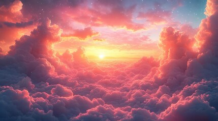 Fototapeta premium a breathtaking cosmic sky filled with vibrant clouds and twinkling stars creates a dreamlike backdrop inviting imagination and wonder ideal for showcasing cosmetic products