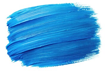 Wide-angle abstract rough blue paint brushstroke background