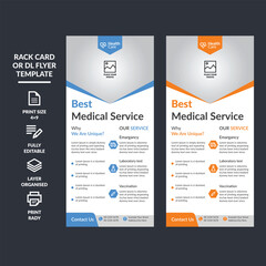 Modern Rack card or DL flyer template