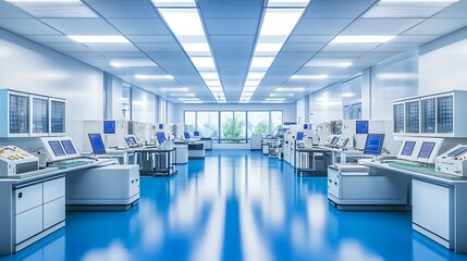 A modern energy plant with smart grid technology for efficient power distribution.





