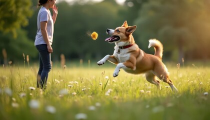 dog running with ball