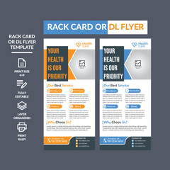 Modern Rack card or DL flyer template