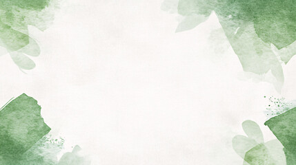 A multipurpose card design featuring a soft, abstract green watercolor background. The flowing brushstrokes and varying shades of green blend seamlessly, creating a natural and calming aesthetic.