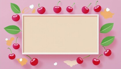 さくらんぼ　フレーム素材