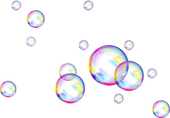 Colorful Soap Bubbles Photo Effect