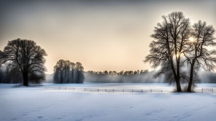 field with winter