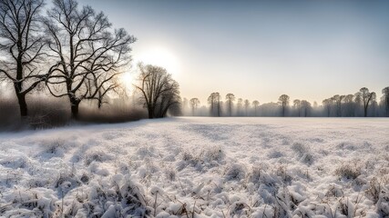 field with winter