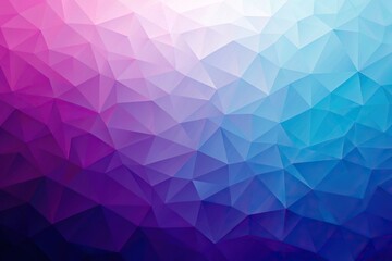 Fototapeta premium Wide-angle purple blue gradient polygon shaped background