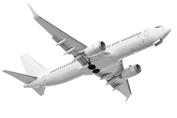 airplane isolated on white