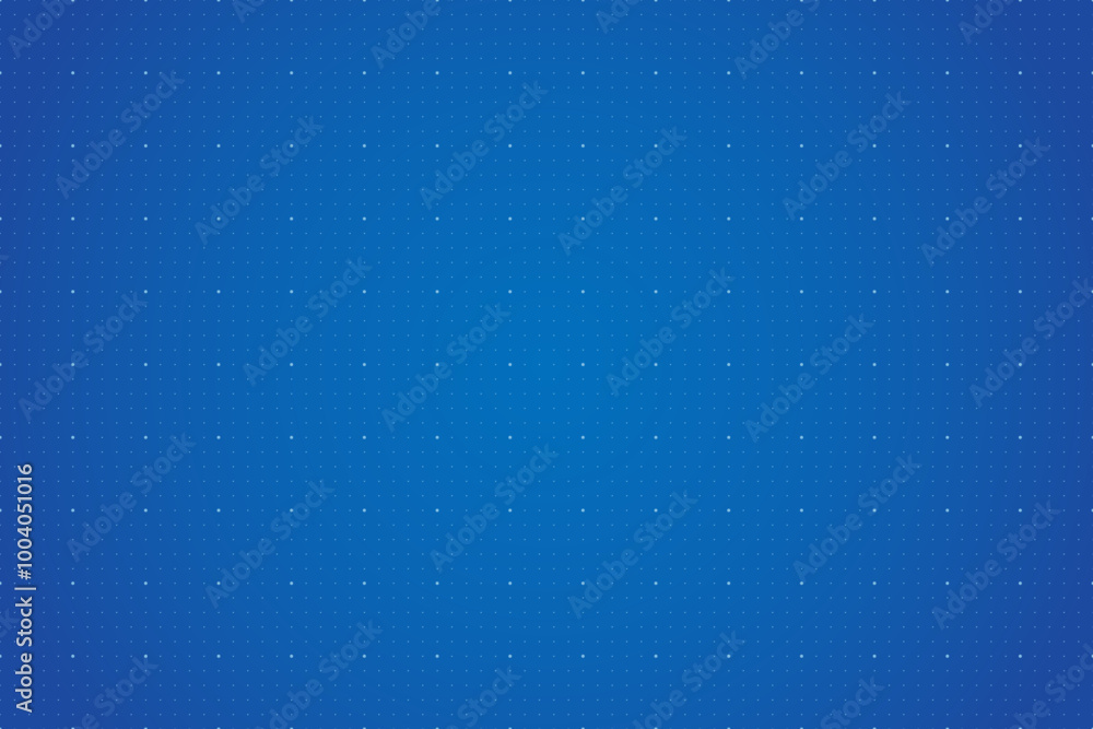 Poster a blue background with a bright dotted grid creates a square pattern. blueprint background for techn