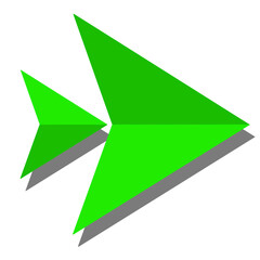 Green paper plane, origami paper plane, green origami plane, arrow design, arrow sign, green sticker of arrow, arrow, green arrow, arrow on white, green arrow isolated on white, arrow png, png