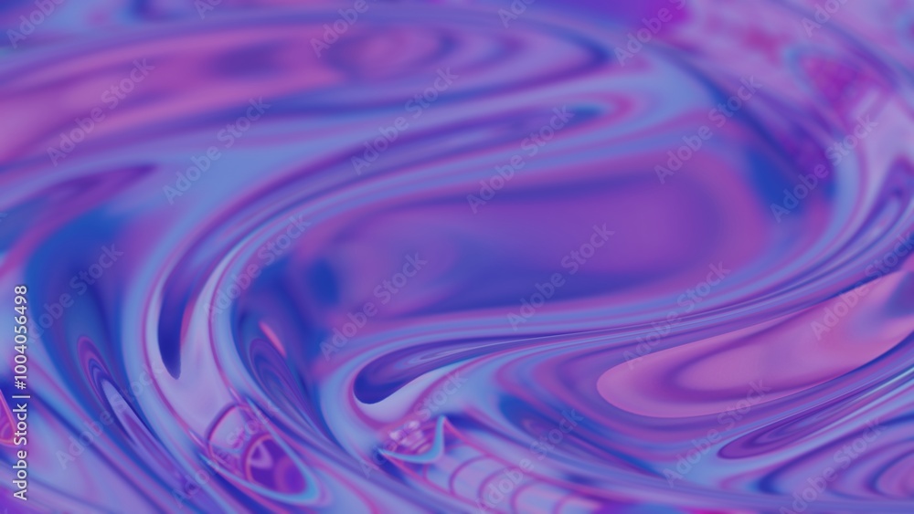 Aufkleber abstract wave-like texture with purple and blue gradients in soft focus