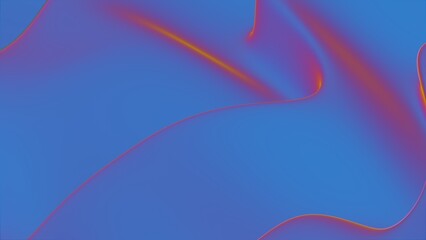 Abstract curved gradient waves in blue and orange tones..