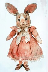 Obraz premium Bunny art painting football.