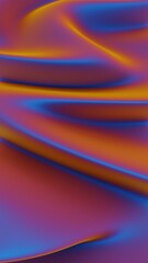 Abstract flowing gradient waves in orange, purple, and blue tones..
