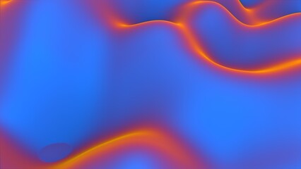Obraz premium Abstract smooth flowing gradient with blue, orange, and purple tones..