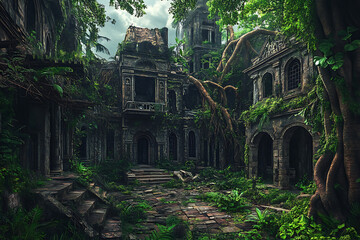 old mill in the forest