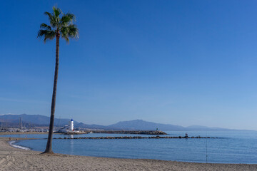 playa de la Duquesa en el municipio de Manilva, Andalucía