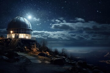 Observatory observatory night architecture.
