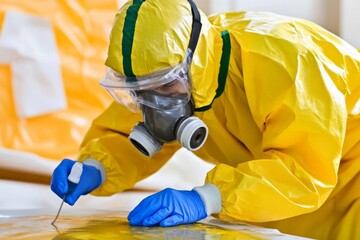 Chemical Neutralization Process for Hazardous Spill with Safety Equipment