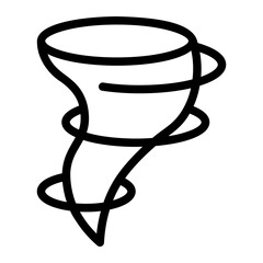 hurricane line icon