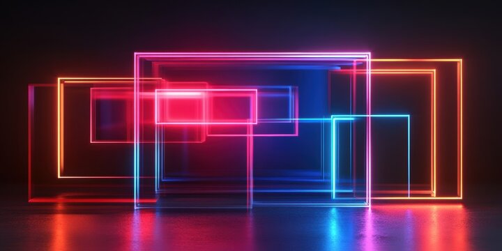 neon light painting by david stott