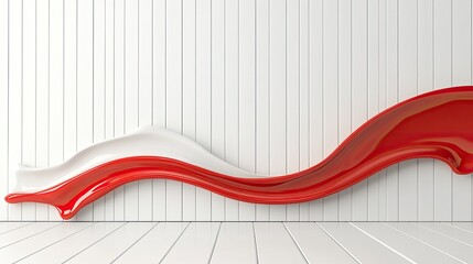 A creative display of red percentage figures represents voting preferences of low-income college students, placed on a flat surface within a stylish interior