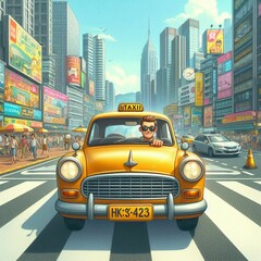 "On the Go: Your Reliable Taxi Ride Awaits