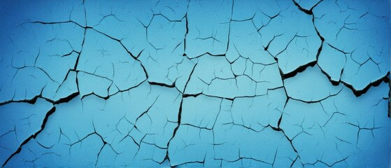 Cracked Blue Paint