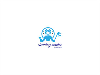 Maid service logo.The logo could feature minimalistic icons such as a gleaming broom, shining star, or bubbles, symbolizing cleanliness and efficiency. 