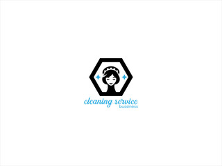 Maid service logo.The logo could feature minimalistic icons such as a gleaming broom, shining star, or bubbles, symbolizing cleanliness and efficiency. 