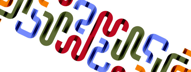 Lines, abstract letter style design background. Geometric vector Illustration For Wallpaper, Banner, Background, Card, Book Illustration, landing page