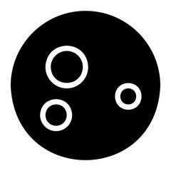 moon glyph icon