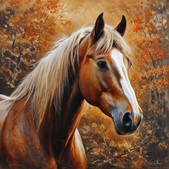 a horse of autumn 