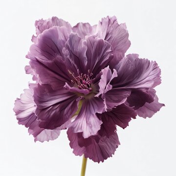 bright purpal flower blossom isolated on a white background