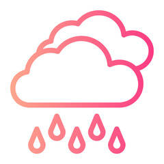 rainy day gradient icon