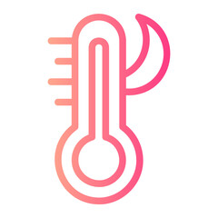 Naklejka premium temperature gradient icon