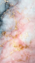 Beautiful marble pattern blending soft pink, gold, and white hues, with delicate veining for a sophisticated and artistic look