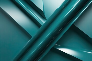 Obraz premium Futuristic Midnight Teal Tactile Backdrop for Creative Projects with Glossy Sloping Lines and Dynamic Abstract Design