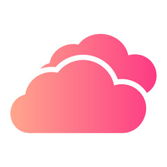 clouds gradient icon