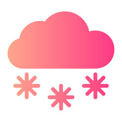 snowy gradient icon