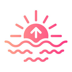 sunrise gradient icon