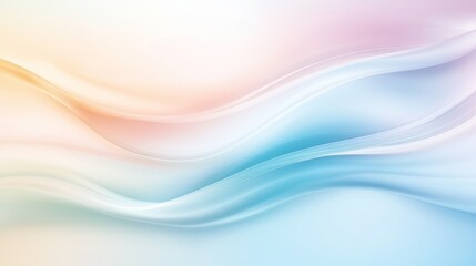 Fototapeta premium Abstract Pastel Waves Background.