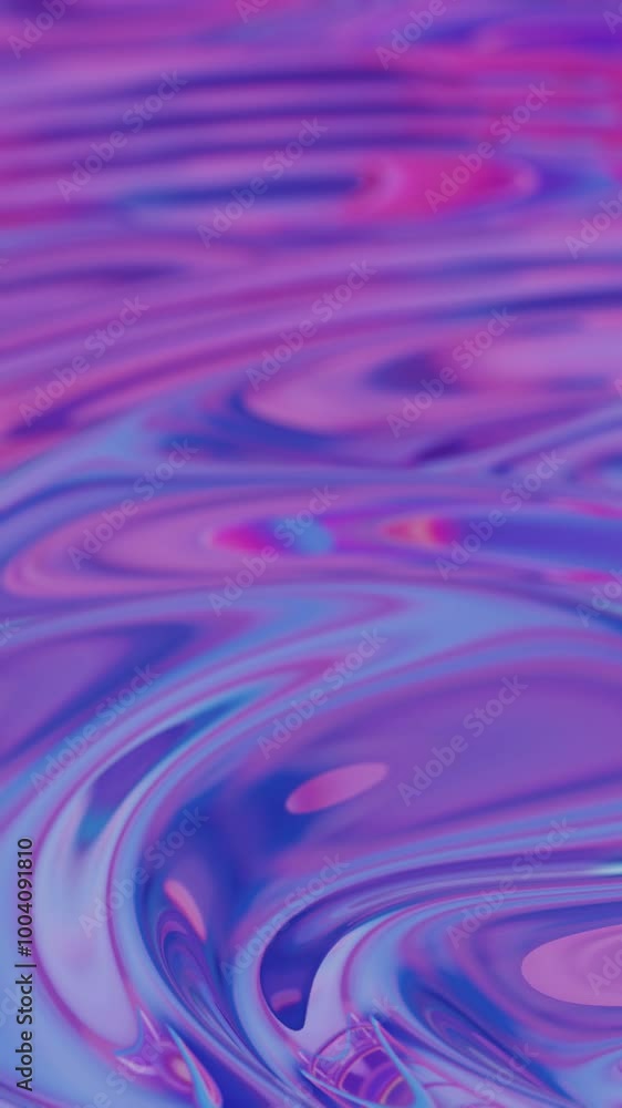 Poster abstract fluid texture with purple and blue swirls in soft focus