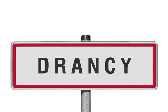 DRANCY, panneau entr&eacute;e agglom&eacute;ration, (symbolique)