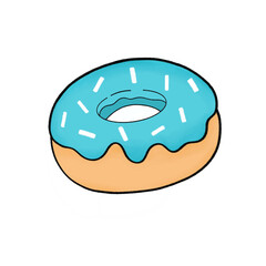 donut isolated on white