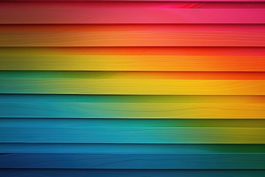 A colorful wall with various colored lines