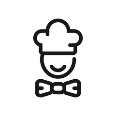 Chef icon vector 