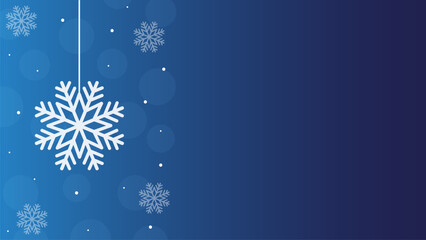 christmas background with snowflakes